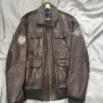 Armani Jeans Leather Jacket Bomber