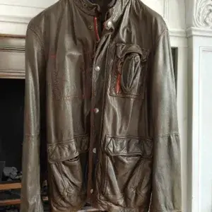 Armani Jeans Leather redstripe
